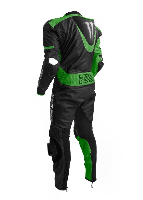 Combinaison Elite Moto Racing Monster MS-1 Vert