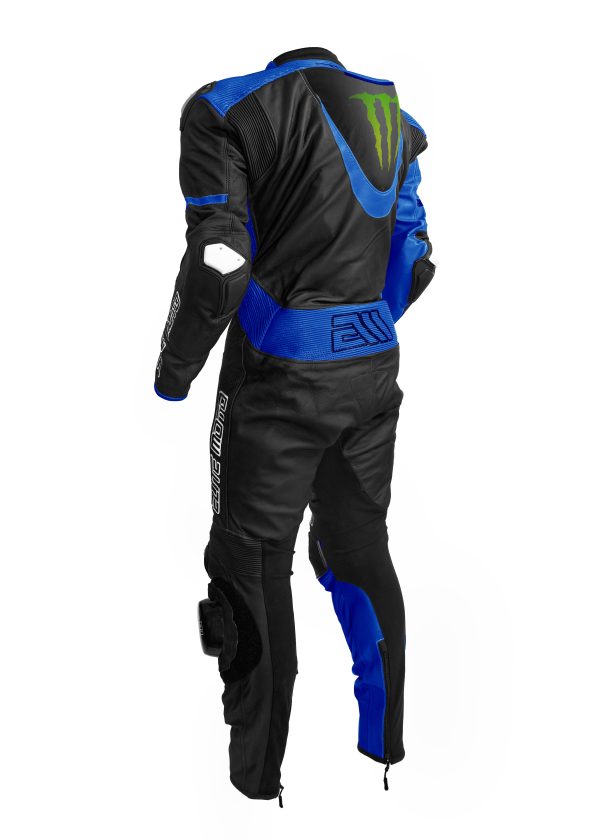 Combinaison Elite Moto Racing Monster MS-1 Bleu
