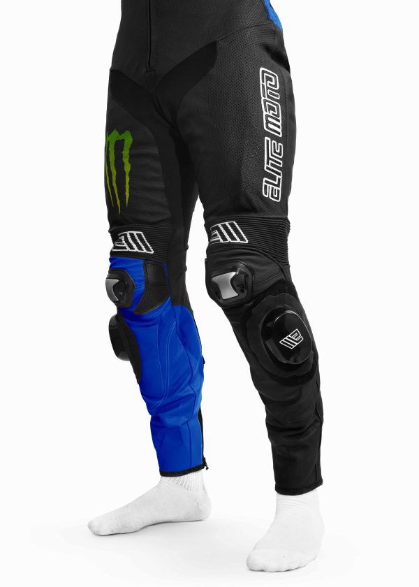Combinaison Elite Moto Racing Monster MS-1 Bleu