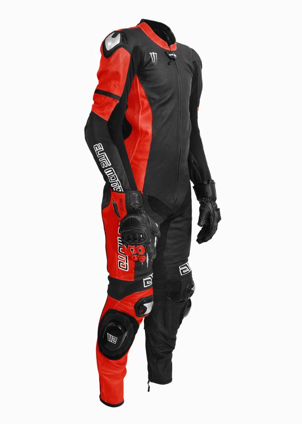 Combinaison Elite Moto Racing Monster MS-1 Rouge